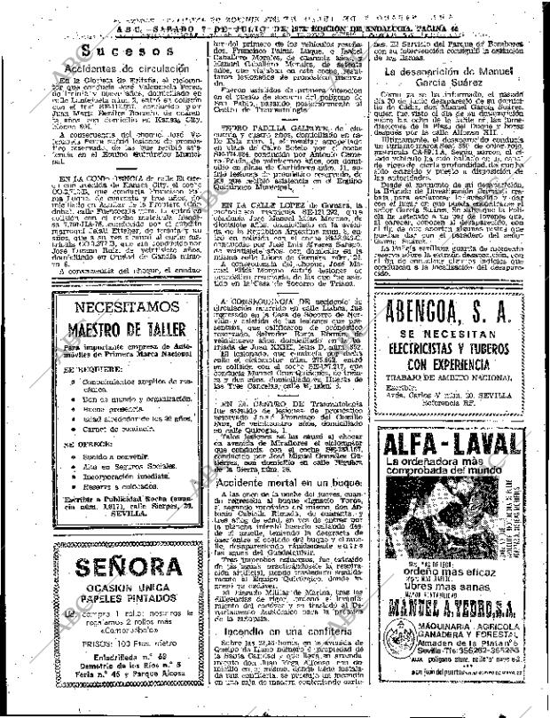 ABC SEVILLA 07-07-1973 página 44