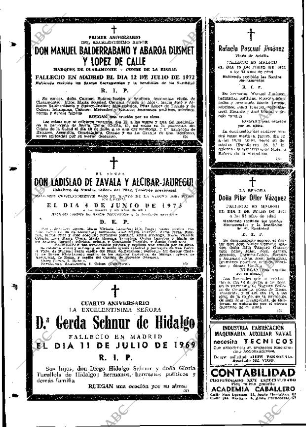 ABC MADRID 11-07-1973 página 110