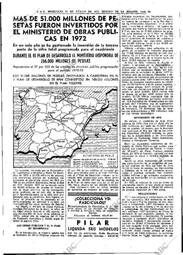 ABC MADRID 11-07-1973 página 25