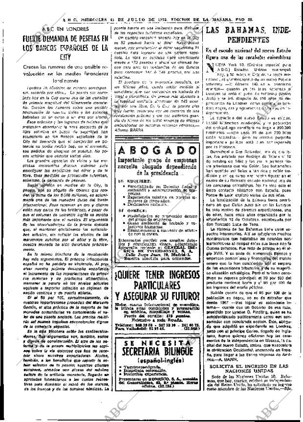 ABC MADRID 11-07-1973 página 28