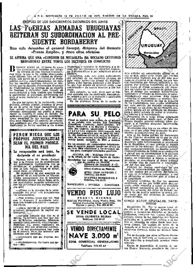ABC MADRID 11-07-1973 página 31