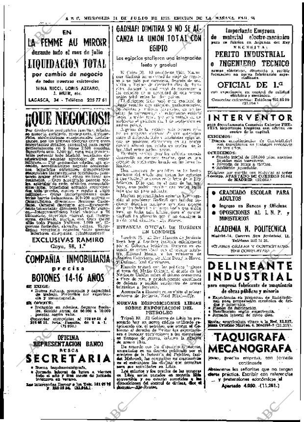 ABC MADRID 11-07-1973 página 34