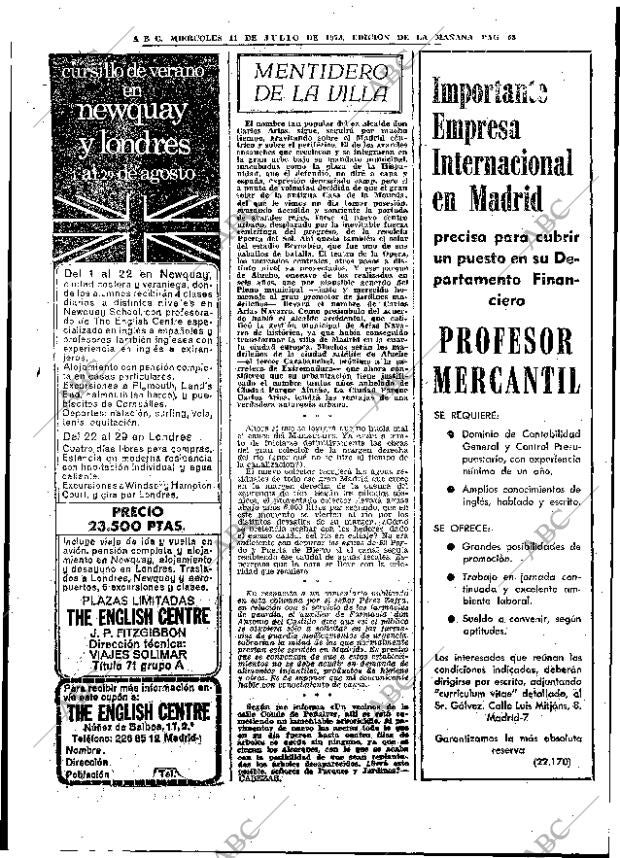 ABC MADRID 11-07-1973 página 58