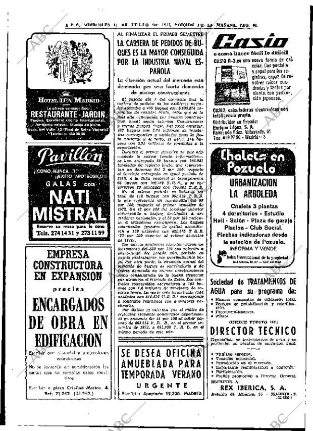 ABC MADRID 11-07-1973 página 66
