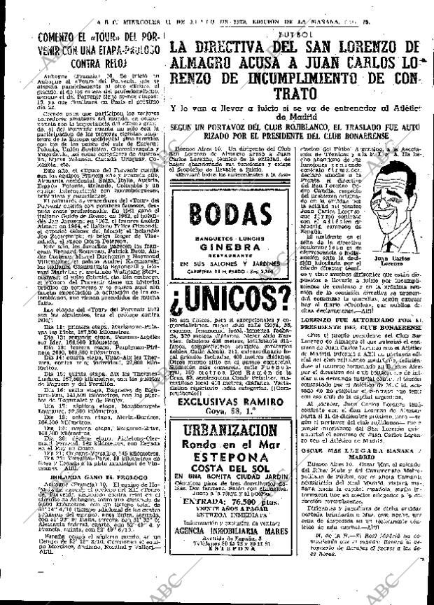 ABC MADRID 11-07-1973 página 75