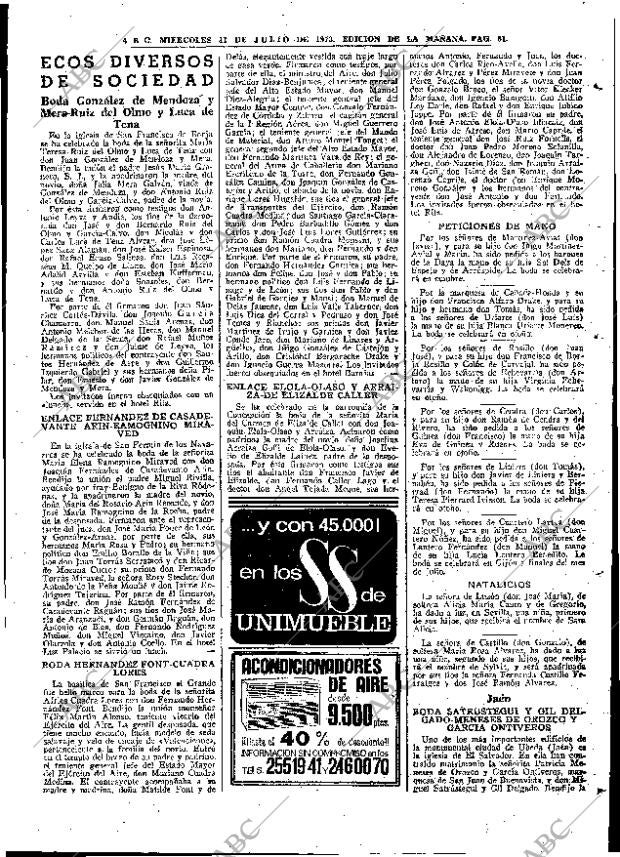 ABC MADRID 11-07-1973 página 81