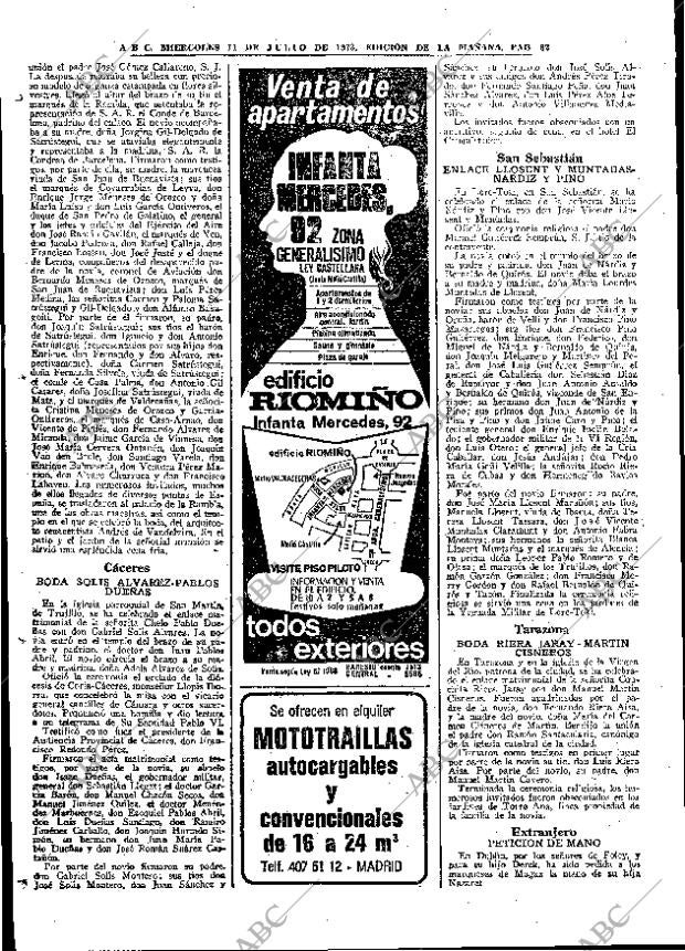 ABC MADRID 11-07-1973 página 82