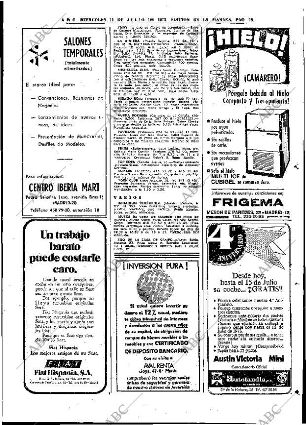 ABC MADRID 11-07-1973 página 95
