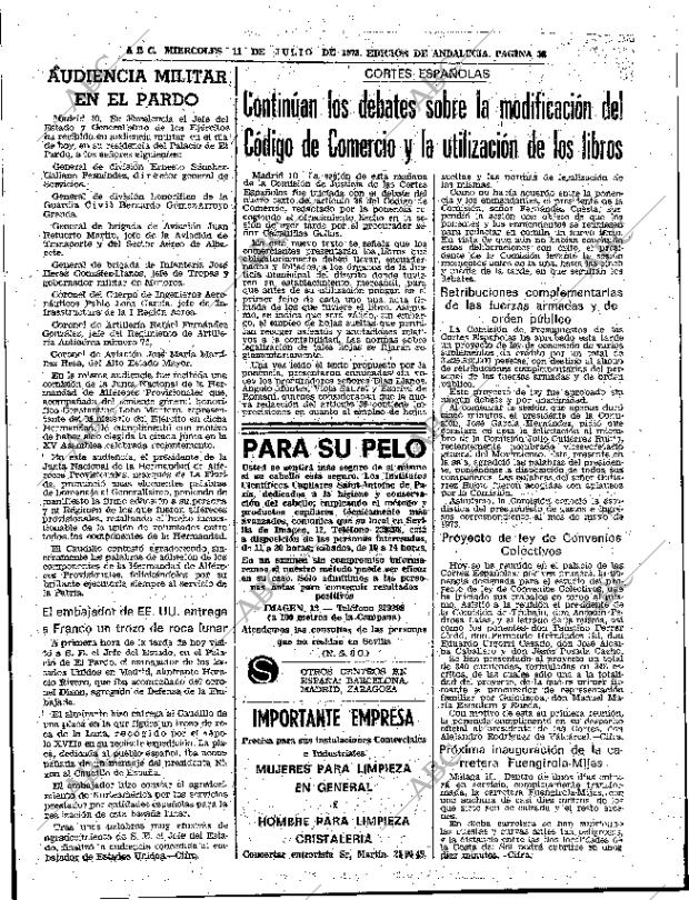 ABC SEVILLA 11-07-1973 página 33