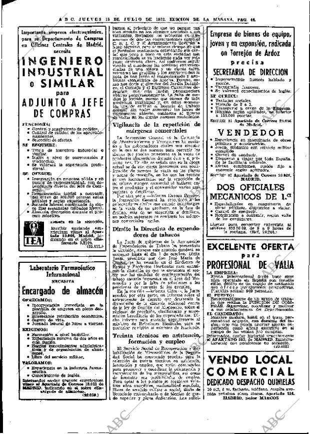 ABC MADRID 12-07-1973 página 44