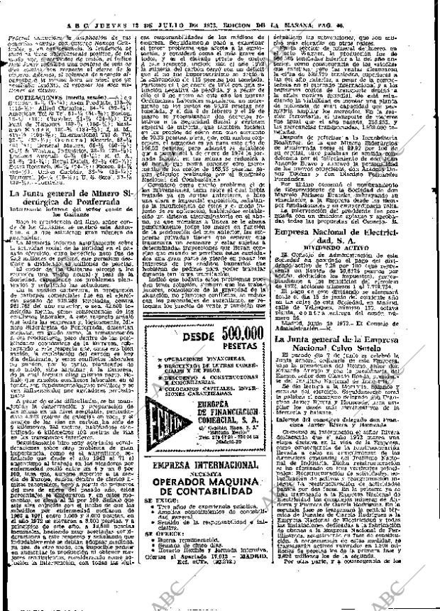 ABC MADRID 12-07-1973 página 66