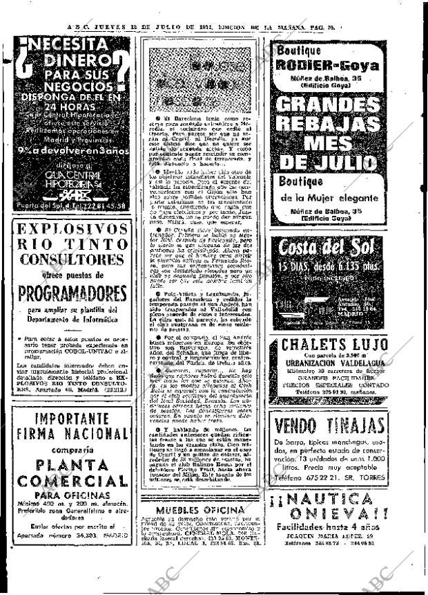 ABC MADRID 12-07-1973 página 70
