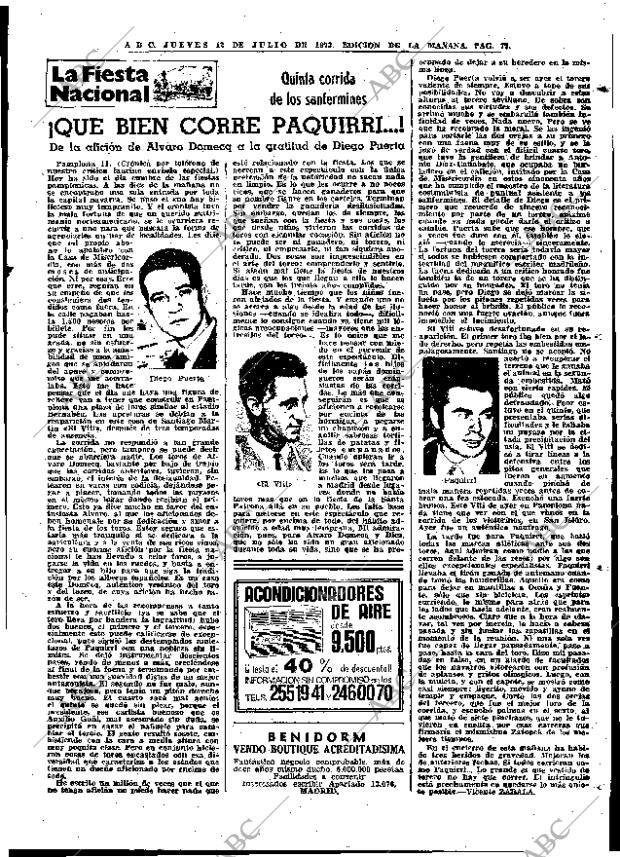 ABC MADRID 12-07-1973 página 77