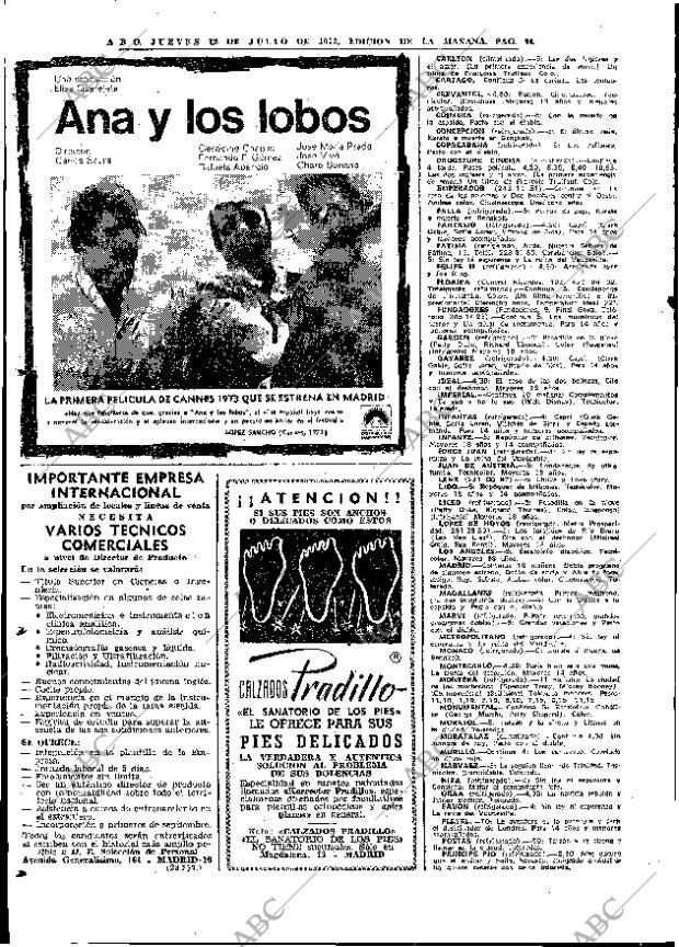 ABC MADRID 12-07-1973 página 84