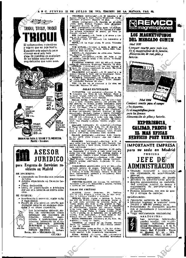 ABC MADRID 12-07-1973 página 85