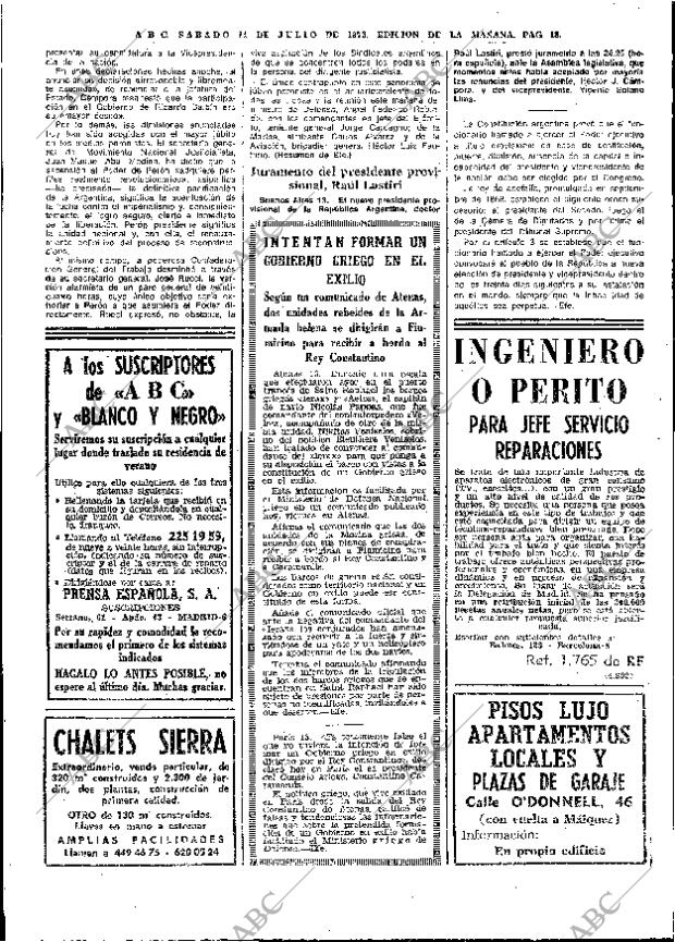 ABC MADRID 14-07-1973 página 18