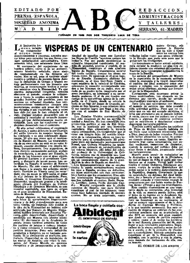 ABC MADRID 14-07-1973 página 3