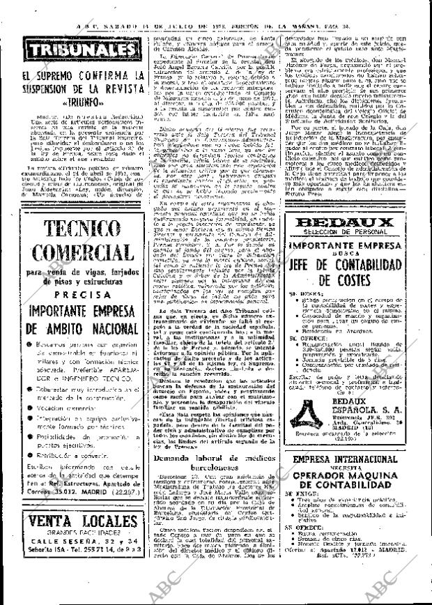 ABC MADRID 14-07-1973 página 34
