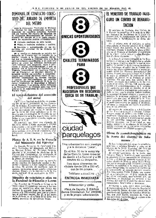 ABC MADRID 14-07-1973 página 47