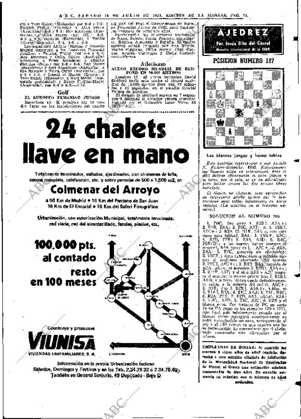 ABC MADRID 14-07-1973 página 71