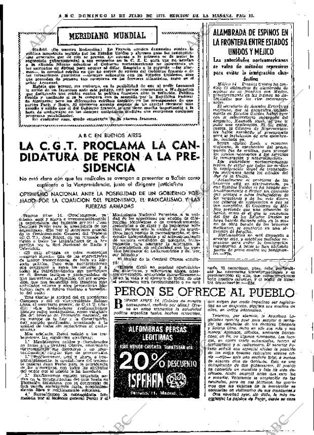 ABC MADRID 15-07-1973 página 19