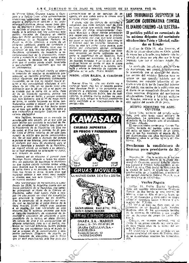 ABC MADRID 15-07-1973 página 20