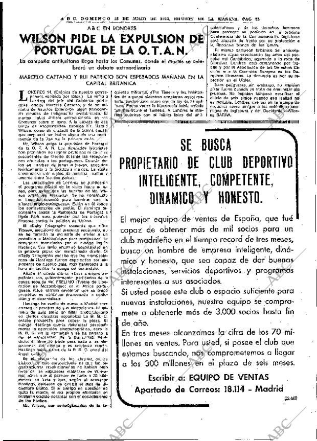 ABC MADRID 15-07-1973 página 23