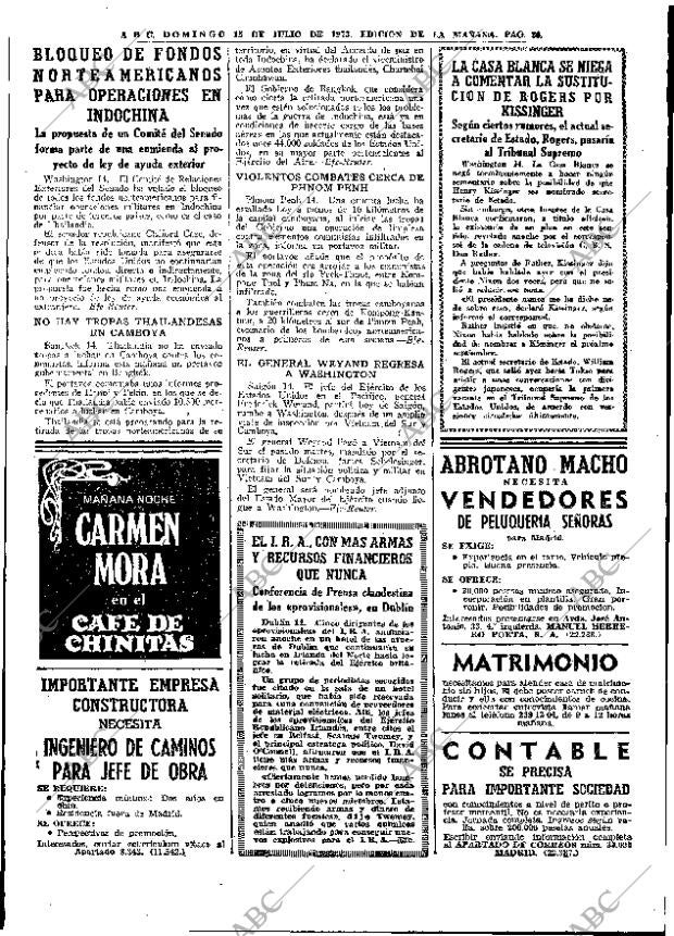 ABC MADRID 15-07-1973 página 26