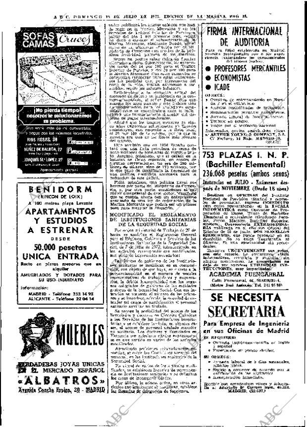 ABC MADRID 15-07-1973 página 28