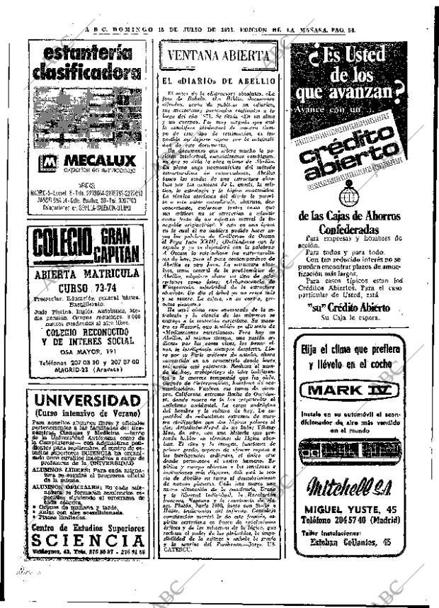 ABC MADRID 15-07-1973 página 54