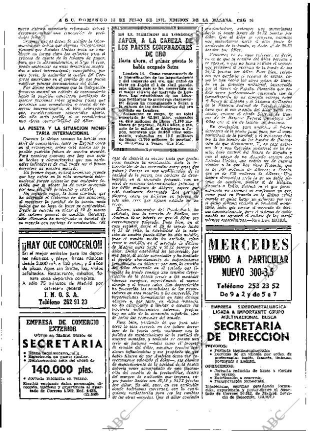 ABC MADRID 15-07-1973 página 56