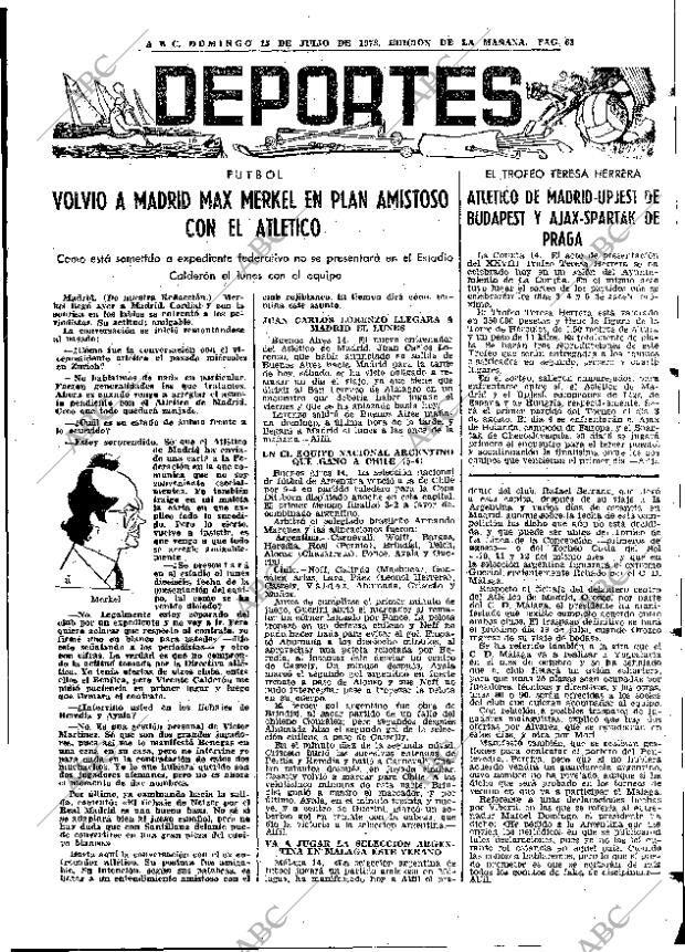 ABC MADRID 15-07-1973 página 63