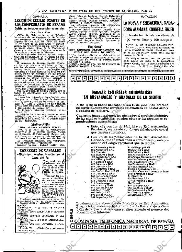ABC MADRID 15-07-1973 página 69