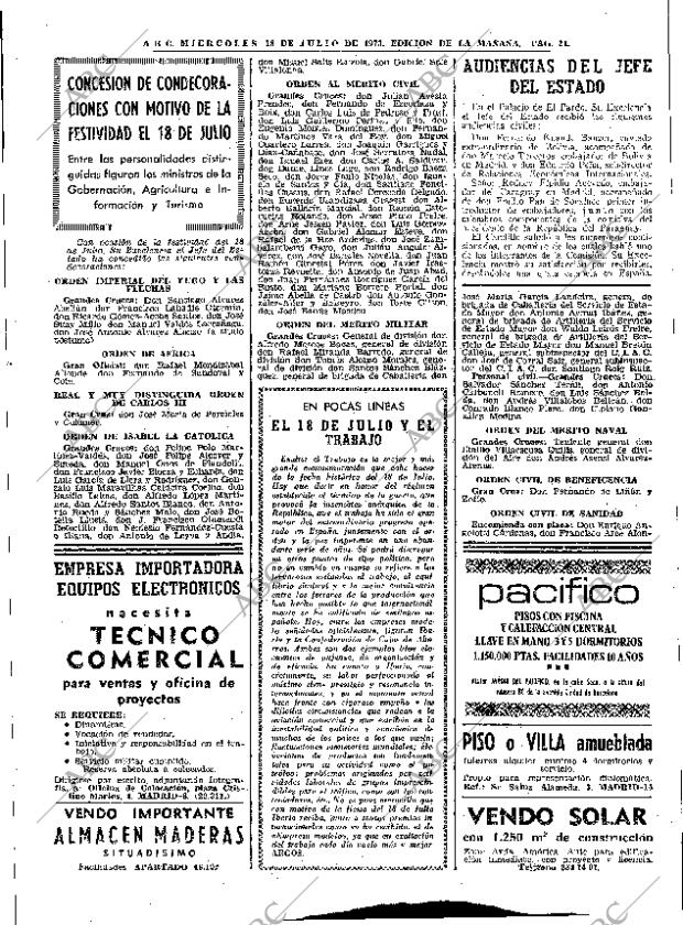 ABC MADRID 18-07-1973 página 21