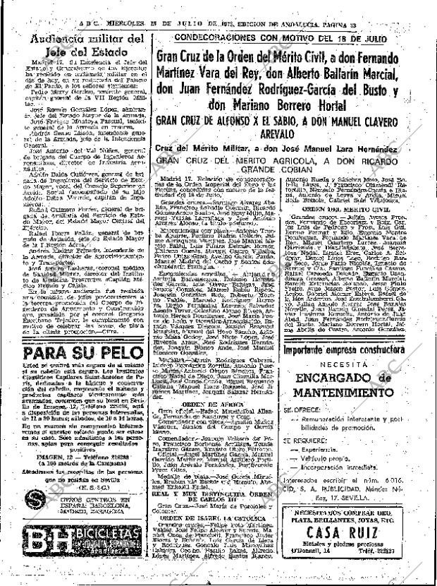 ABC SEVILLA 18-07-1973 página 33