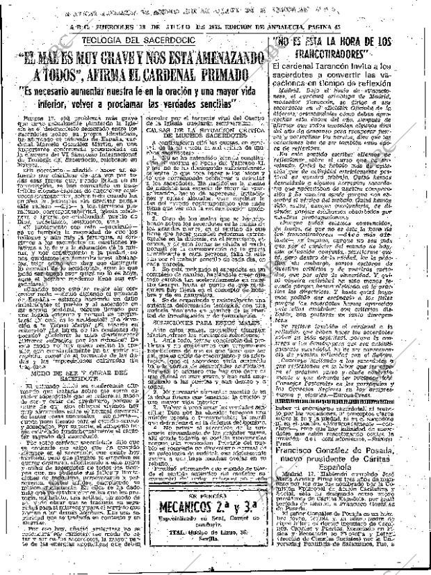 ABC SEVILLA 18-07-1973 página 45