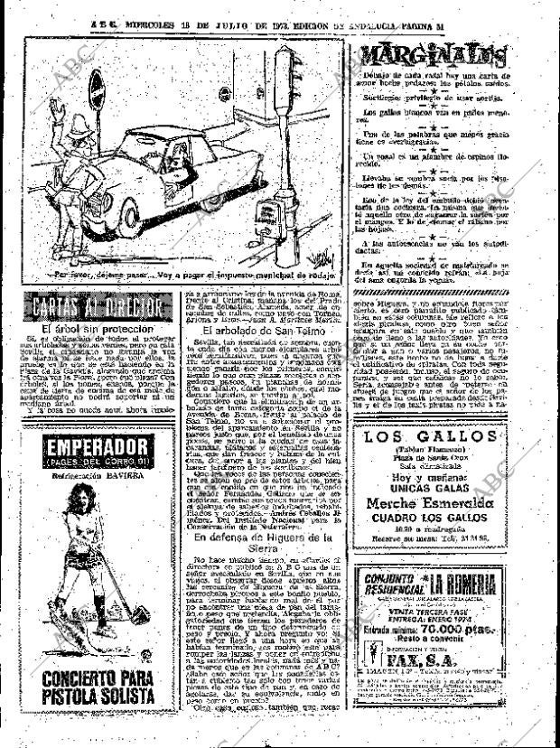 ABC SEVILLA 18-07-1973 página 51