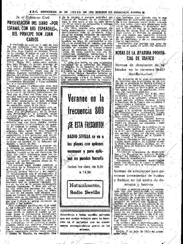 ABC SEVILLA 18-07-1973 página 55