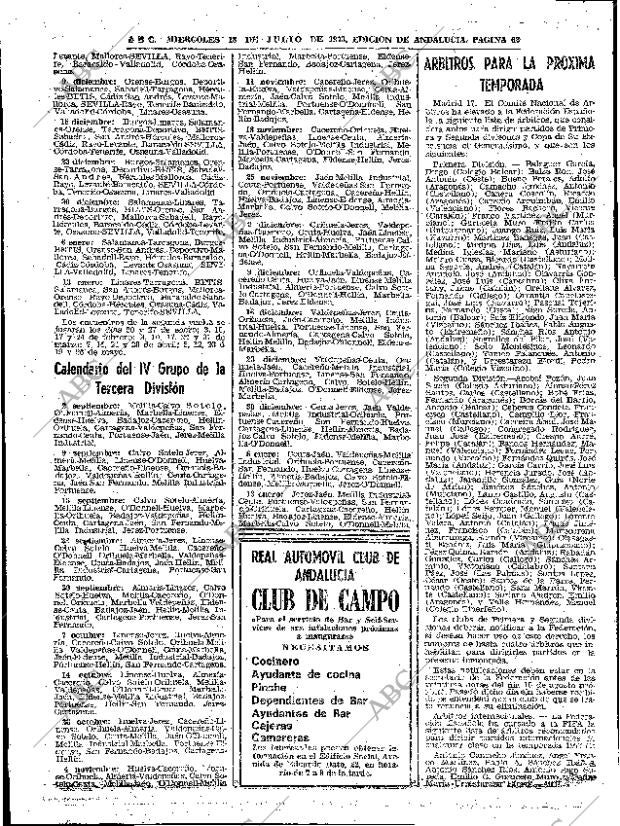 ABC SEVILLA 18-07-1973 página 62