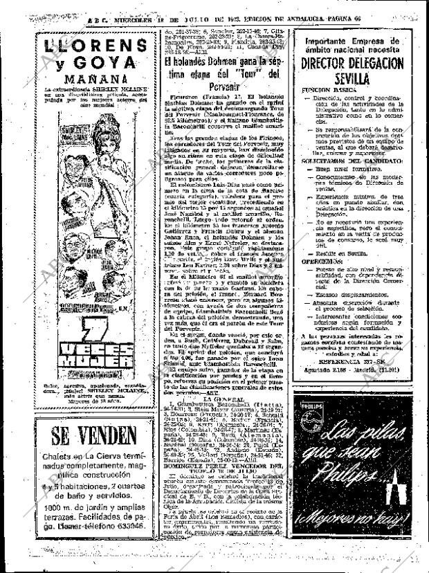 ABC SEVILLA 18-07-1973 página 66
