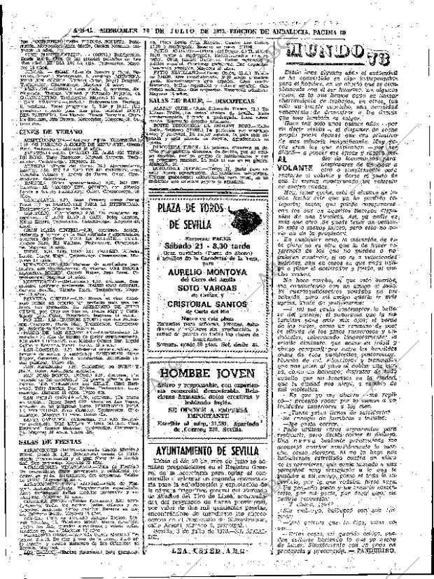 ABC SEVILLA 18-07-1973 página 69