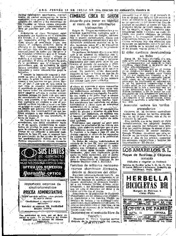 ABC SEVILLA 19-07-1973 página 38