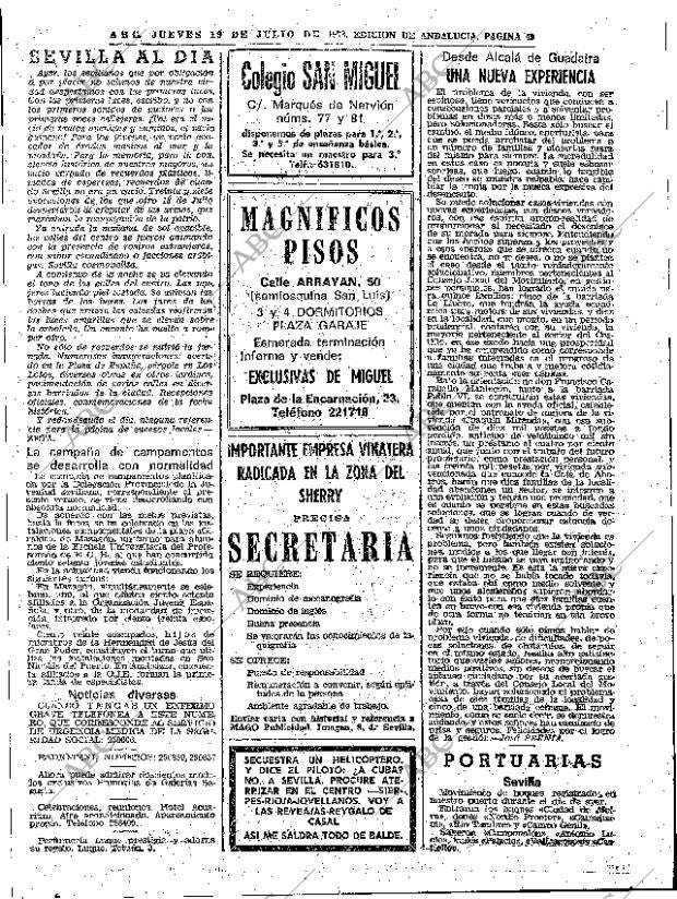 ABC SEVILLA 19-07-1973 página 49