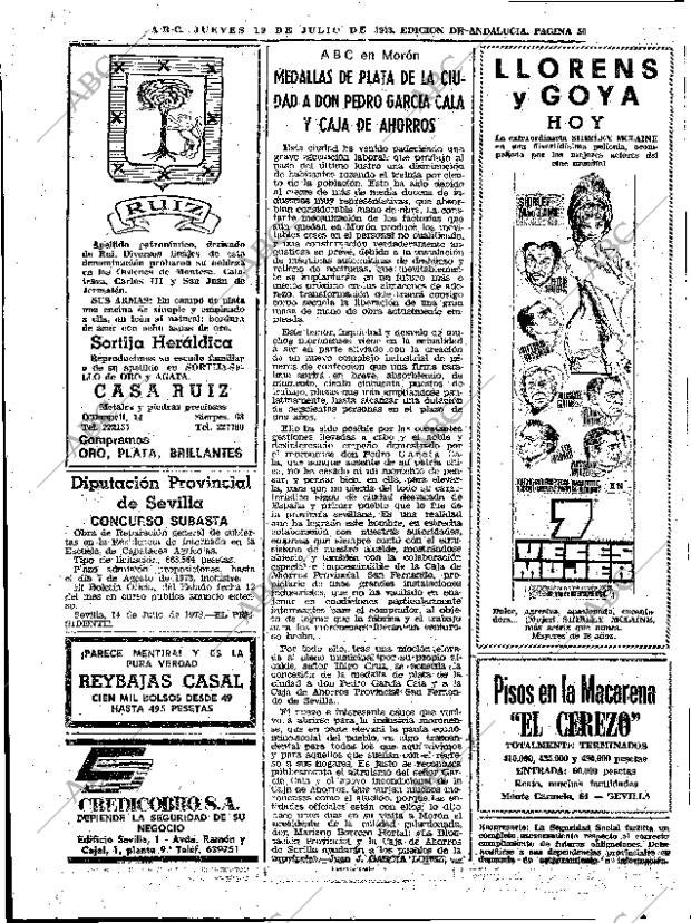 ABC SEVILLA 19-07-1973 página 50