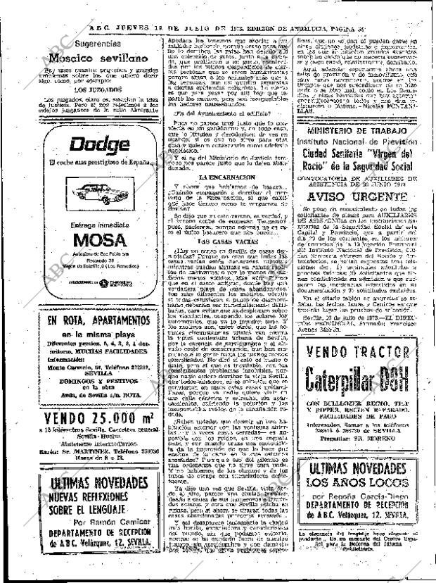 ABC SEVILLA 19-07-1973 página 52