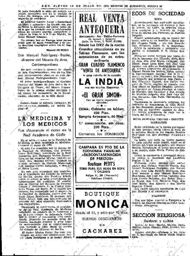 ABC SEVILLA 19-07-1973 página 54