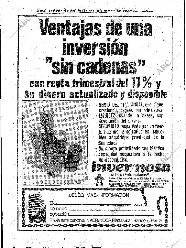 ABC SEVILLA 19-07-1973 página 62