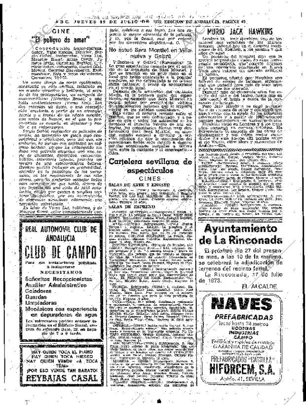 ABC SEVILLA 19-07-1973 página 67