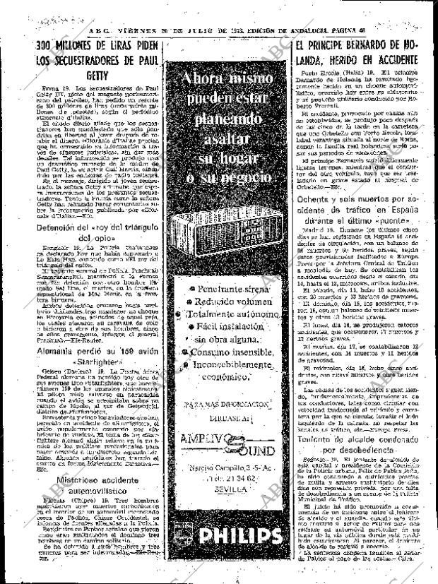 ABC SEVILLA 20-07-1973 página 46