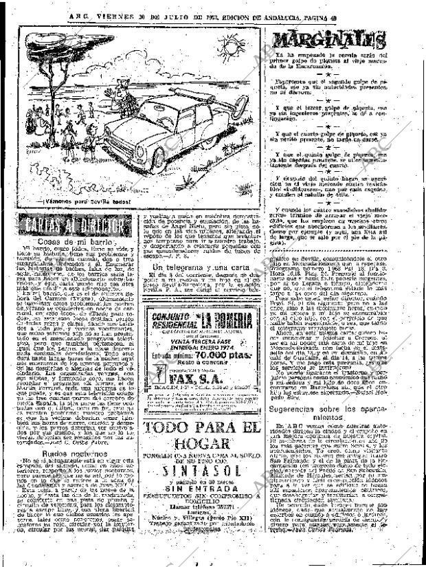 ABC SEVILLA 20-07-1973 página 49